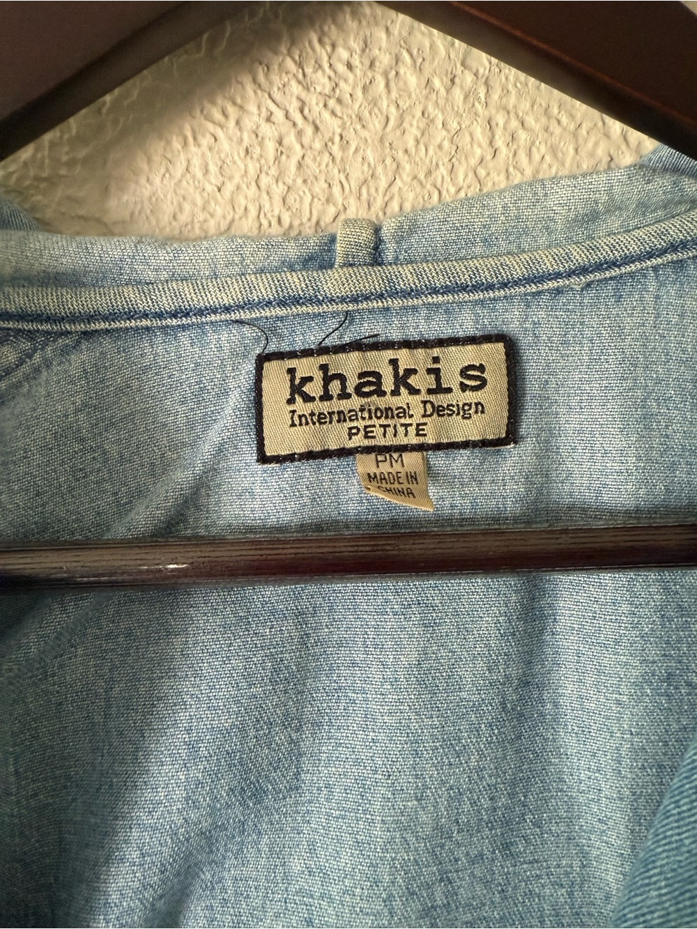 Khakis Petite Light Blue Denim Jean Jacket